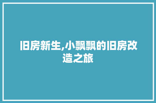 旧房新生,小飘飘的旧房改造之旅 墙体维修