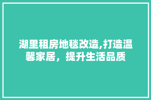 湖里租房地毯改造,打造温馨家居，提升生活品质