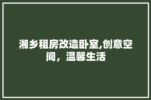 湘乡租房改造卧室,创意空间，温馨生活