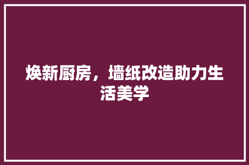 焕新厨房，墙纸改造助力生活美学