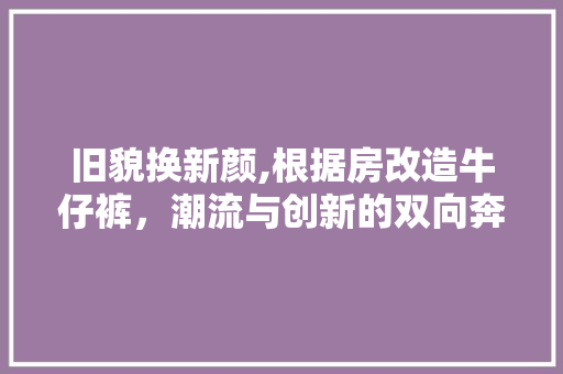 旧貌换新颜,根据房改造牛仔裤，潮流与创新的双向奔赴