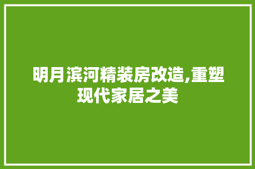 明月滨河精装房改造,重塑现代家居之美 墙体维修