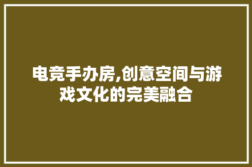电竞手办房,创意空间与游戏文化的完美融合