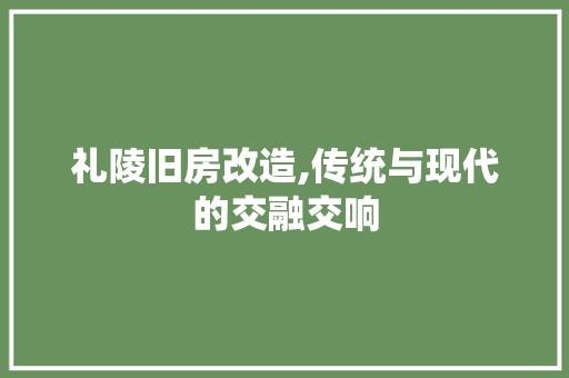 礼陵旧房改造,传统与现代的交融交响 墙体维修