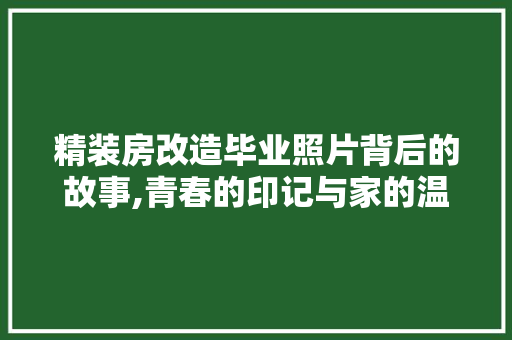 精装房改造毕业照片背后的故事,青春的印记与家的温馨