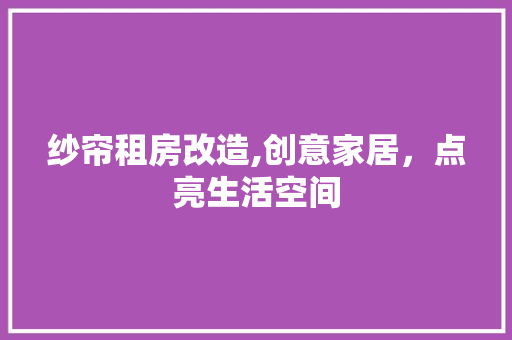 纱帘租房改造,创意家居，点亮生活空间