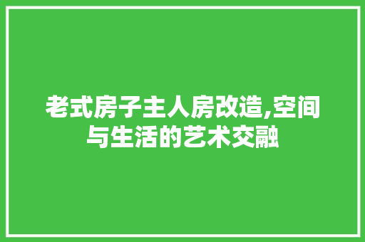 老式房子主人房改造,空间与生活的艺术交融 厨房维修