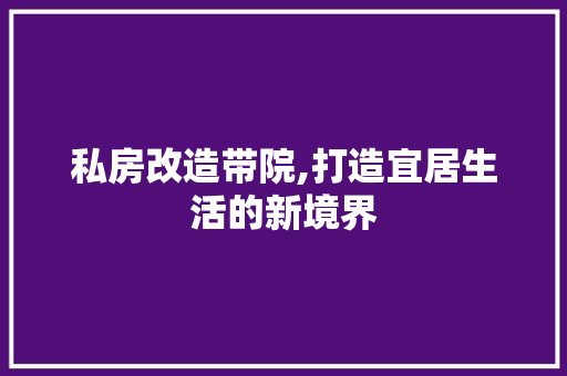 私房改造带院,打造宜居生活的新境界 墙体维修
