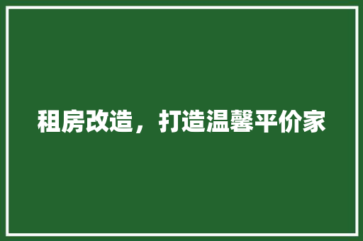 租房改造，打造温馨平价家