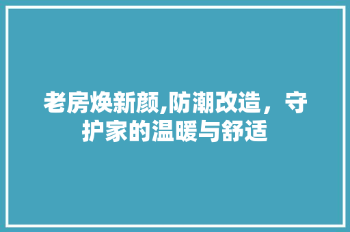 老房焕新颜,防潮改造，守护家的温暖与舒适