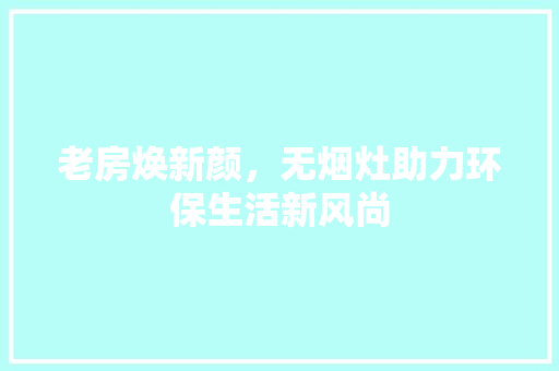 老房焕新颜，无烟灶助力环保生活新风尚 墙体维修