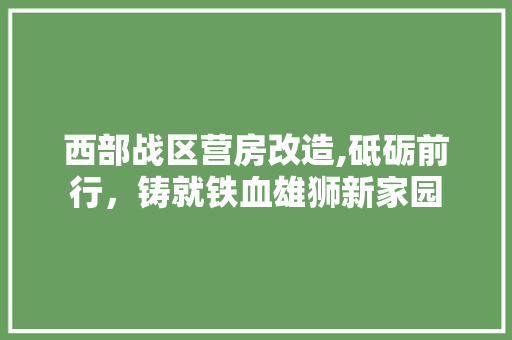 西部战区营房改造,砥砺前行，铸就铁血雄狮新家园