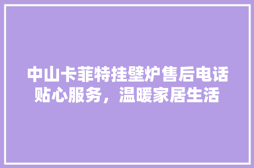 中山卡菲特挂壁炉售后电话贴心服务，温暖家居生活 厨房维修