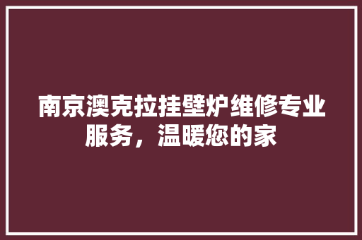 南京澳克拉挂壁炉维修专业服务，温暖您的家 汽车维修
