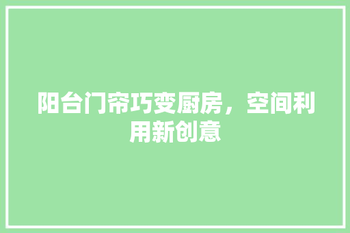 阳台门帘巧变厨房，空间利用新创意