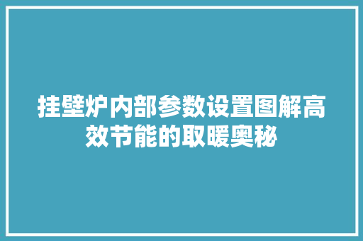 挂壁炉内部参数设置图解高效节能的取暖奥秘 墙体维修