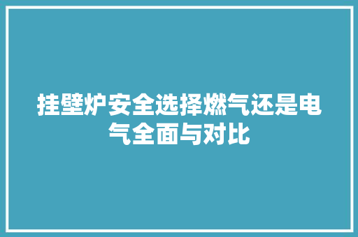 挂壁炉安全选择燃气还是电气全面与对比 家电维修
