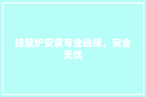 挂壁炉安装专业选择，安全无忧 综合便民