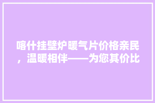 喀什挂壁炉暖气片价格亲民，温暖相伴——为您其价比之选 墙体维修