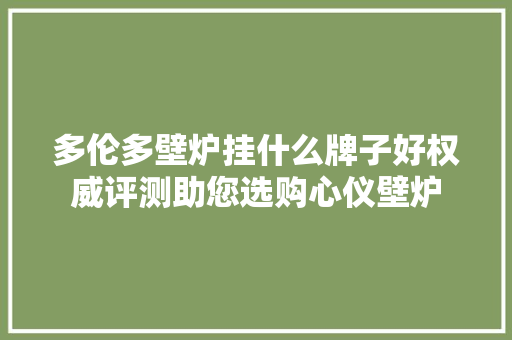 多伦多壁炉挂什么牌子好权威评测助您选购心仪壁炉 厨房维修
