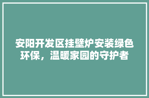 安阳开发区挂壁炉安装绿色环保，温暖家园的守护者 墙体维修