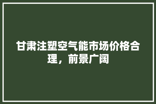 甘肃注塑空气能市场价格合理，前景广阔
