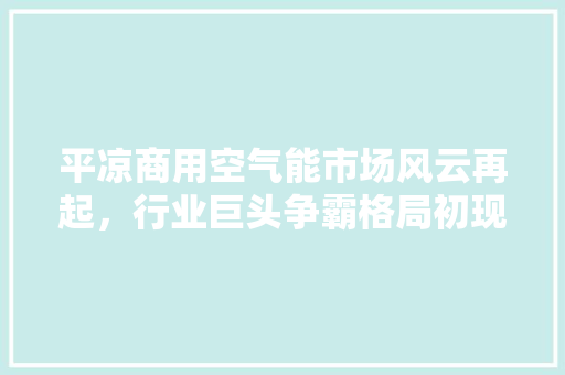 平凉商用空气能市场风云再起，行业巨头争霸格局初现