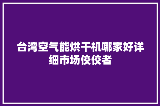 台湾空气能烘干机哪家好详细市场佼佼者