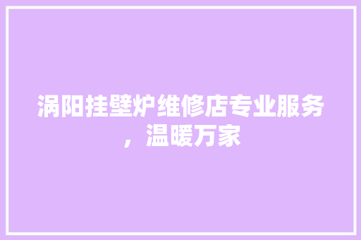 涡阳挂壁炉维修店专业服务，温暖万家