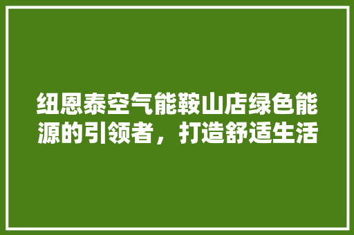 纽恩泰空气能鞍山店绿色能源的引领者，打造舒适生活新标杆 综合便民