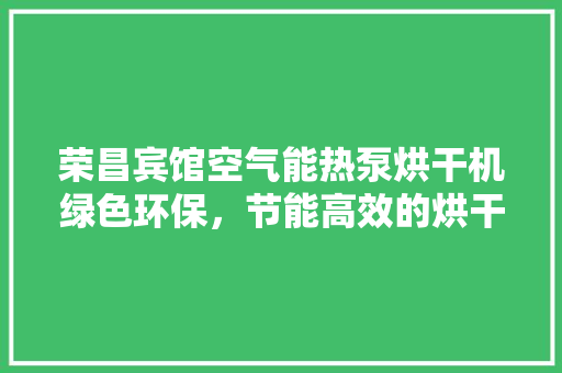 荣昌宾馆空气能热泵烘干机绿色环保，节能高效的烘干新选择