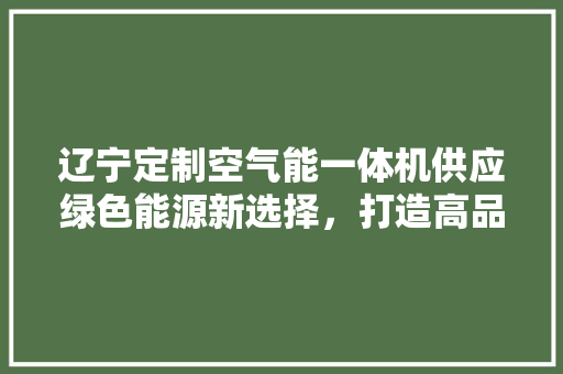 辽宁定制空气能一体机供应绿色能源新选择，打造高品质生活