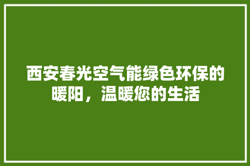 西安春光空气能绿色环保的暖阳，温暖您的生活 汽车维修