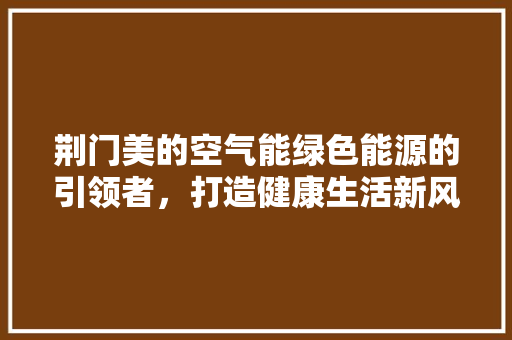 荆门美的空气能绿色能源的引领者，打造健康生活新风尚 汽车维修