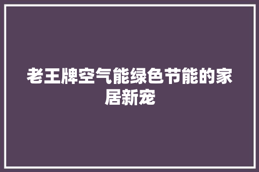 老王牌空气能绿色节能的家居新宠 墙体维修