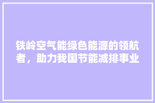 铁岭空气能绿色能源的领航者，助力我国节能减排事业 汽车维修