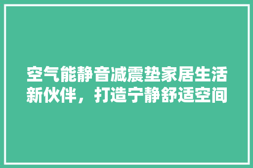 空气能静音减震垫家居生活新伙伴，打造宁静舒适空间