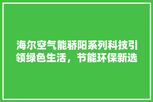 海尔空气能骄阳系列科技引领绿色生活，节能环保新选择 家电维修