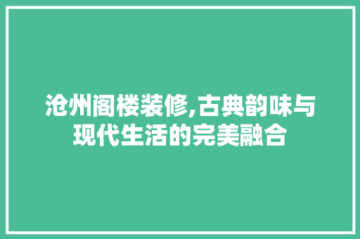 沧州阁楼装修,古典韵味与现代生活的完美融合 沧州阁楼装修,古典韵味与现代生活的完美融合 厨房维修