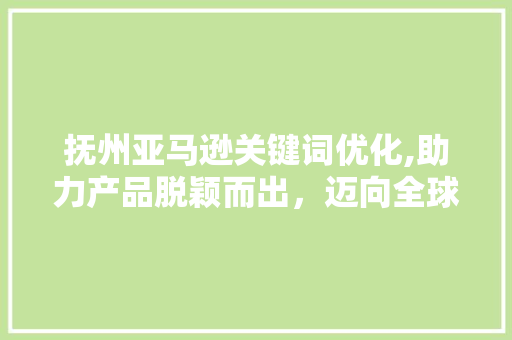 抚州亚马逊关键词优化,助力产品脱颖而出，迈向全球市场 汽车维修
