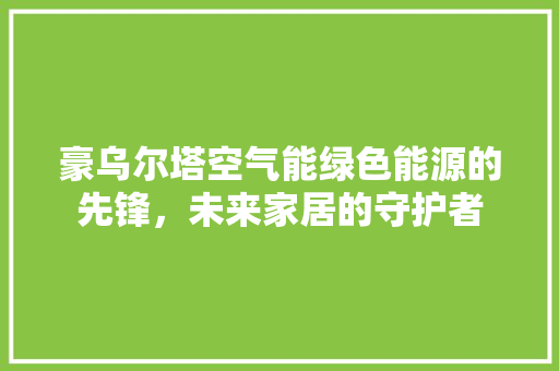 豪乌尔塔空气能绿色能源的先锋，未来家居的守护者