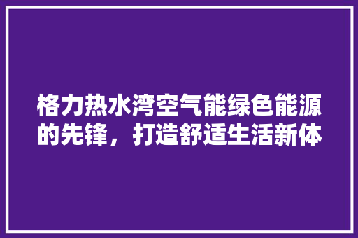 格力热水湾空气能绿色能源的先锋，打造舒适生活新体验