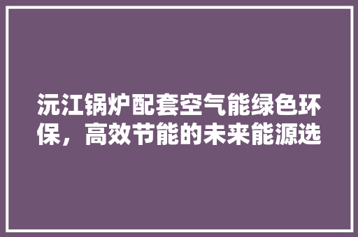 沅江锅炉配套空气能绿色环保，高效节能的未来能源选择