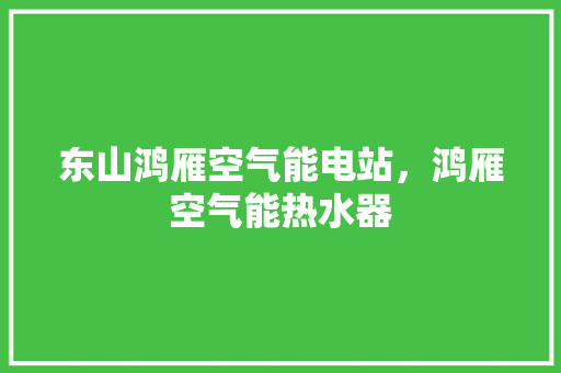 东山鸿雁空气能电站，鸿雁空气能热水器