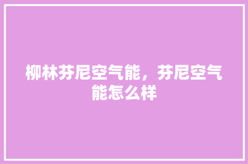 柳林芬尼空气能，芬尼空气能怎么样 厨房维修