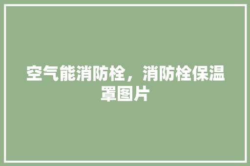 空气能消防栓，消防栓保温罩图片 家电维修