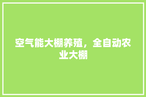 空气能大棚养殖，全自动农业大棚 汽车维修