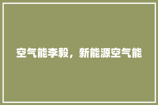 空气能李毅，新能源空气能 厨房维修