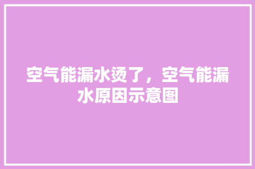 空气能漏水烫了，空气能漏水原因示意图 厨房维修