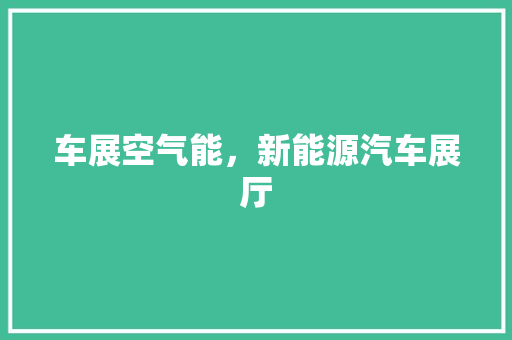 车展空气能，新能源汽车展厅